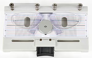 Produktfoto: Arbeitstisch mit PVC-Streifen